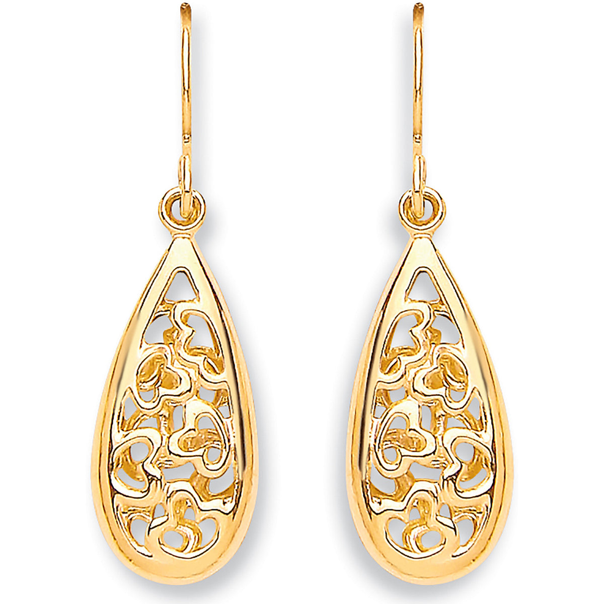 Y/G Hook Oval Drop Earrings