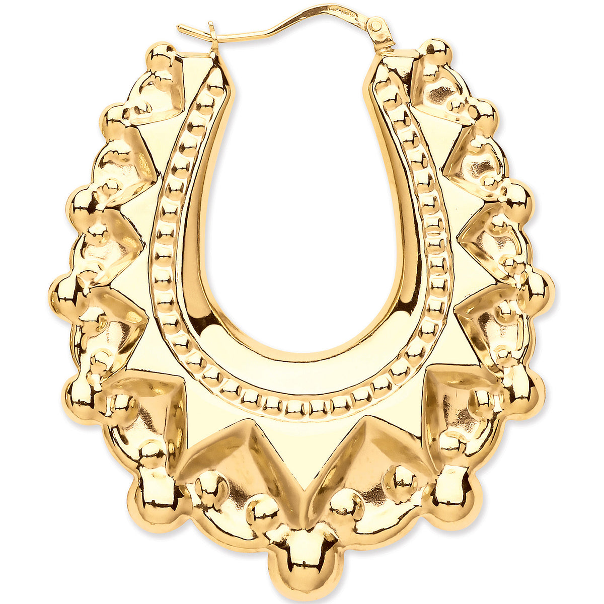 Y/G Large Traditional Creoles Earrings