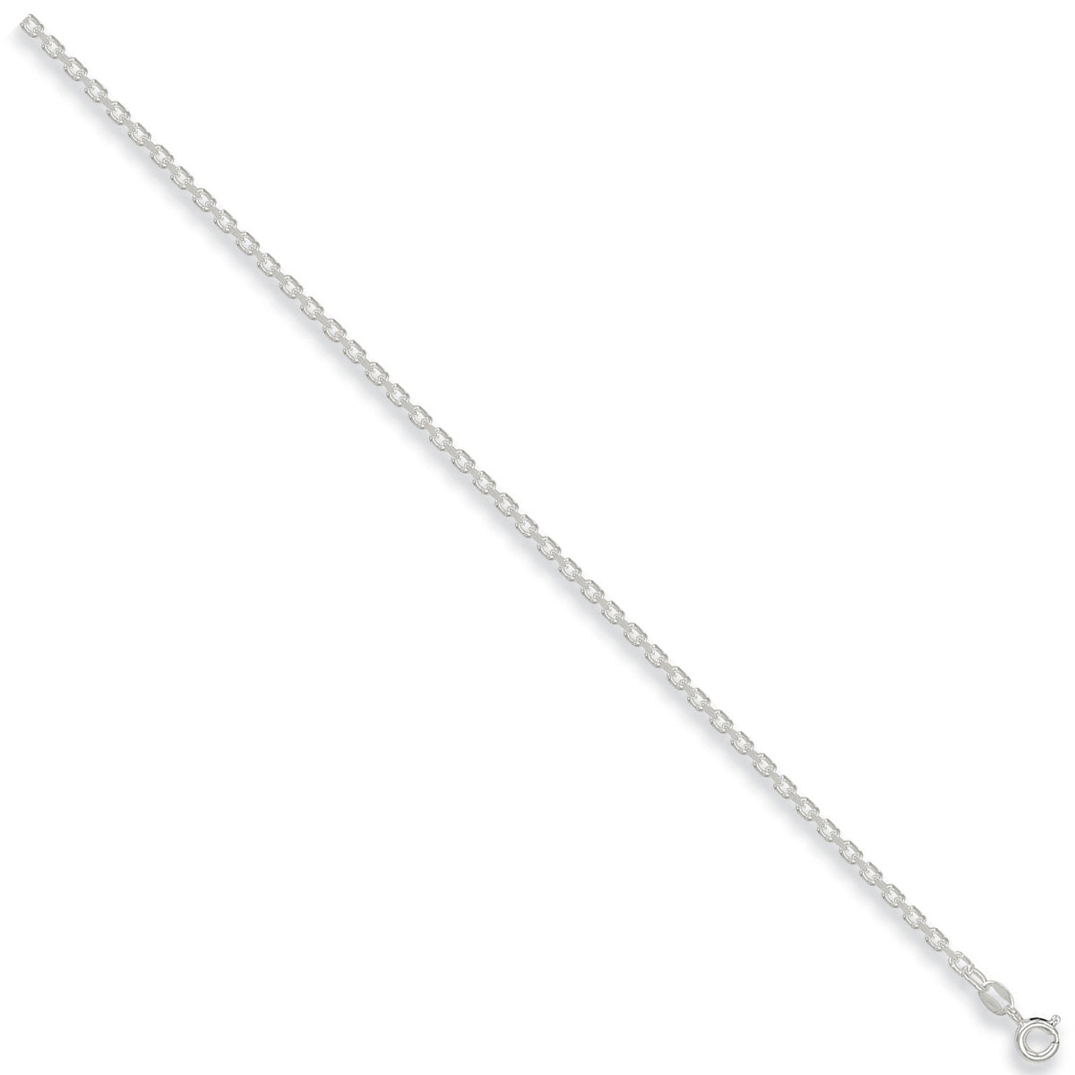 Silver 2.7mm Diamond Cut Belcher Chain