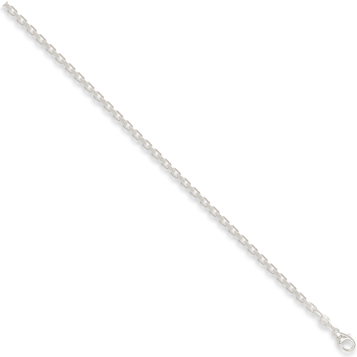 Silver 3.2mm Diamond Cut Belcher Chain