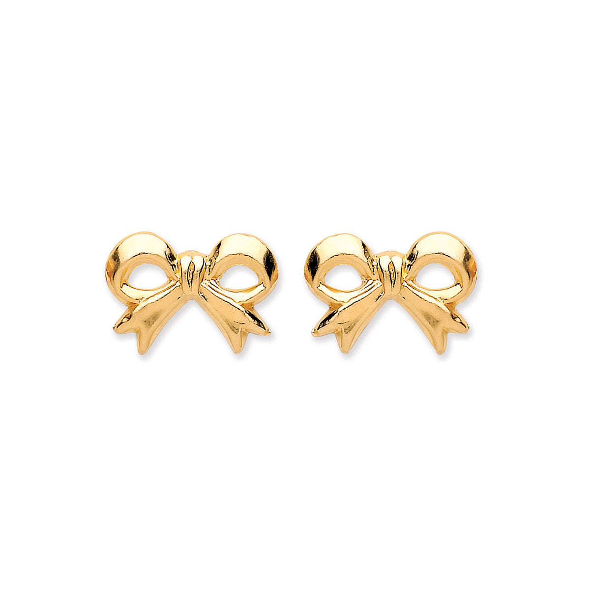 9ct Y/G Bow Studs