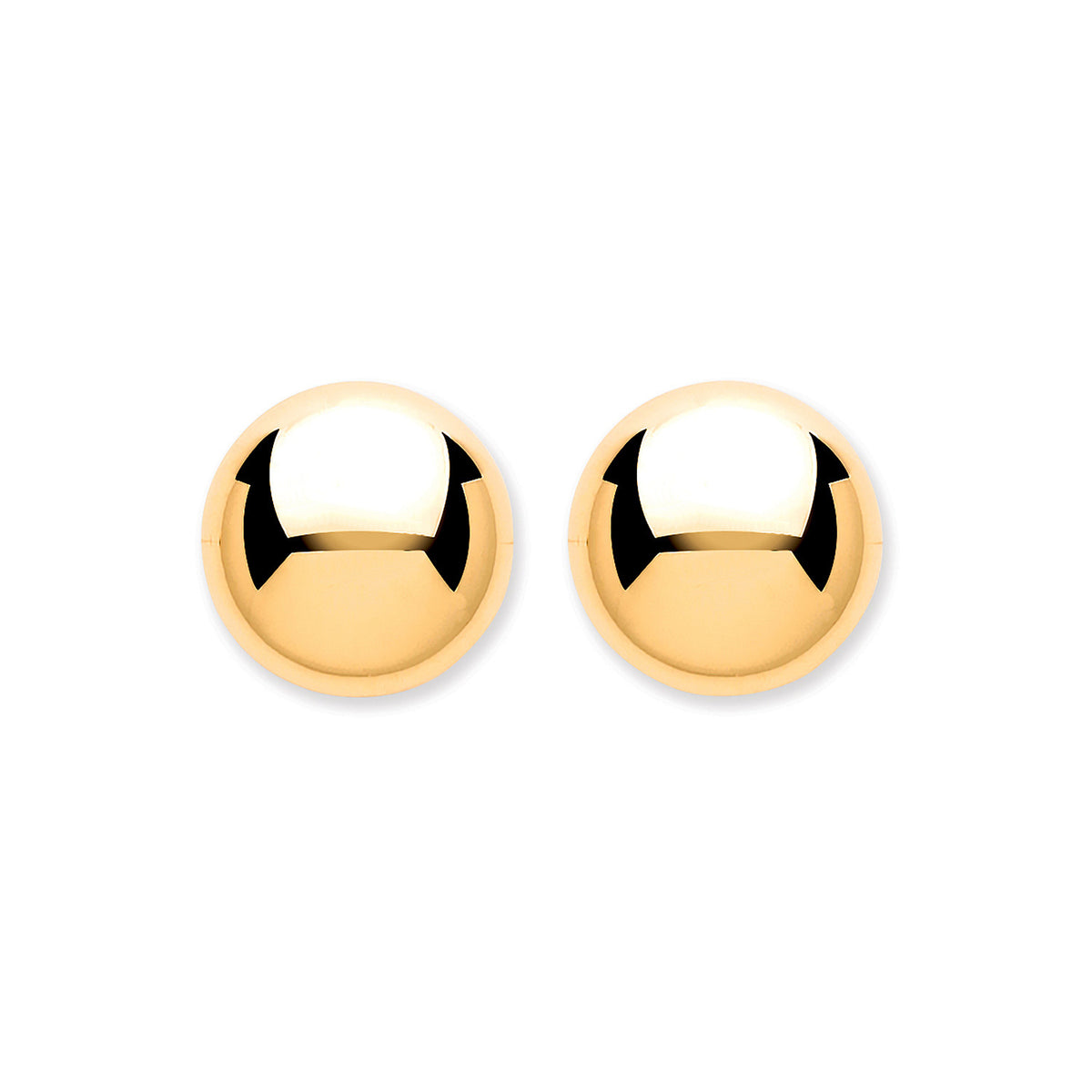 9ct Y/G 8mm Button Ball Studs