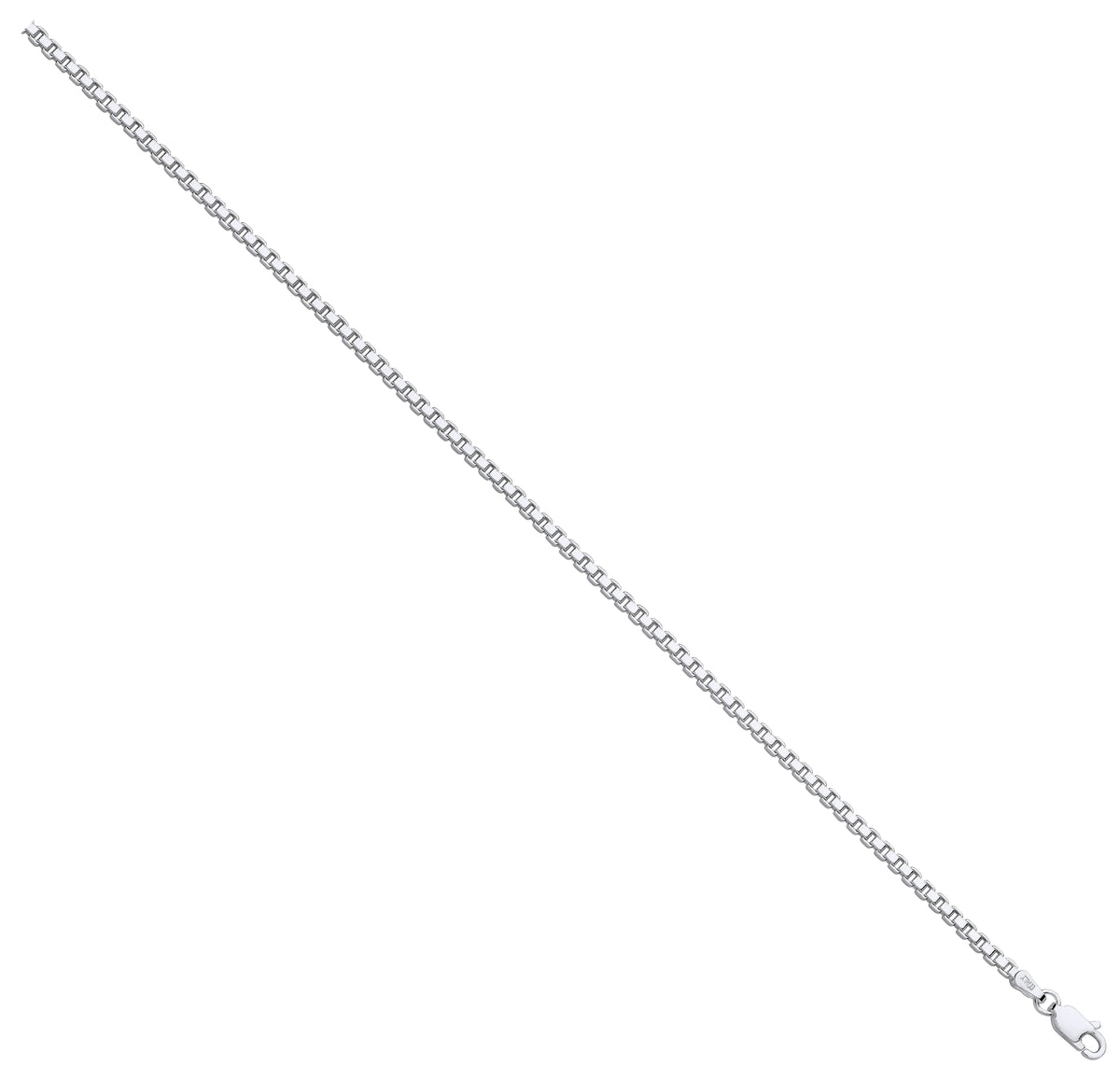 Silver 2.5mm Box Chain