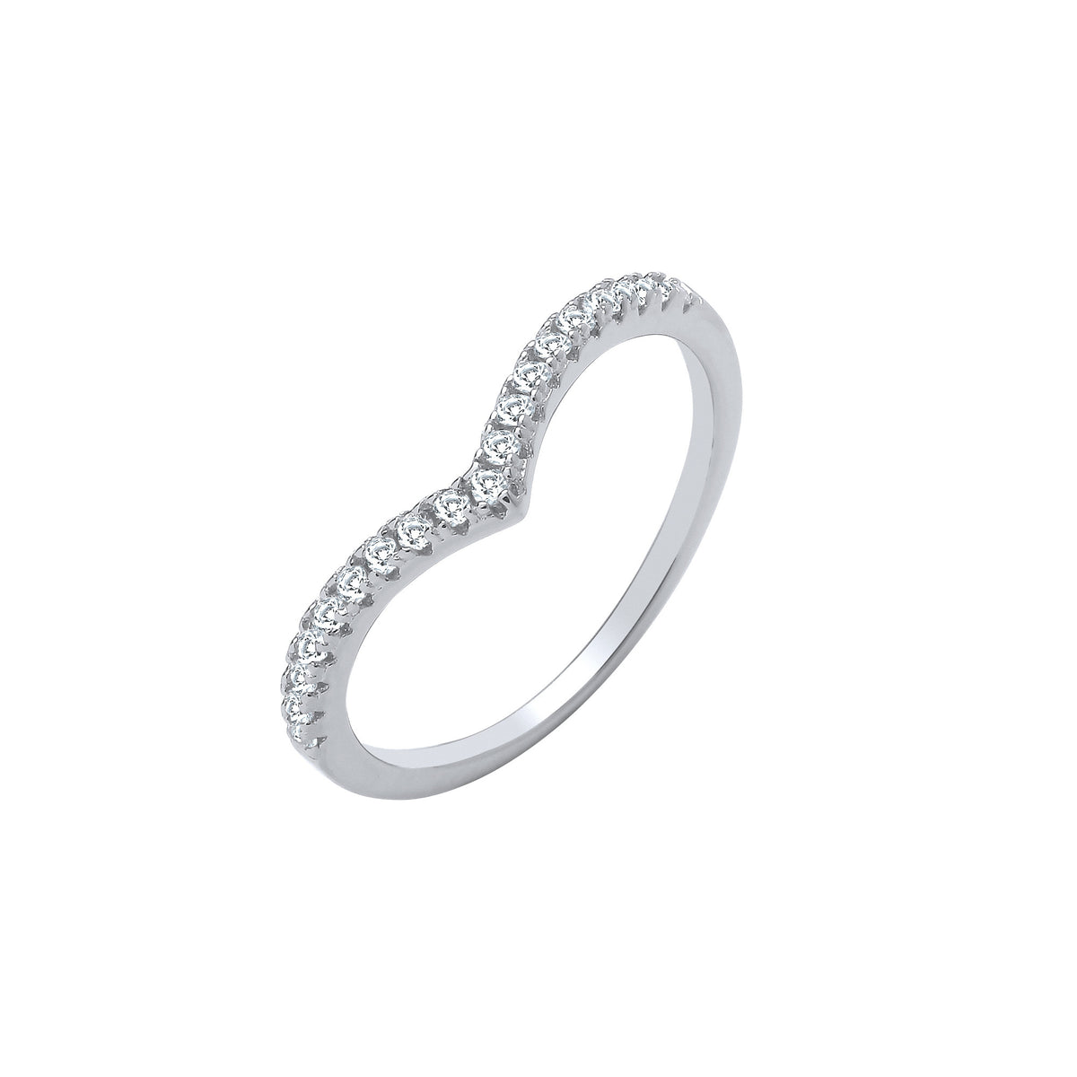 Silver Wishbone Ring