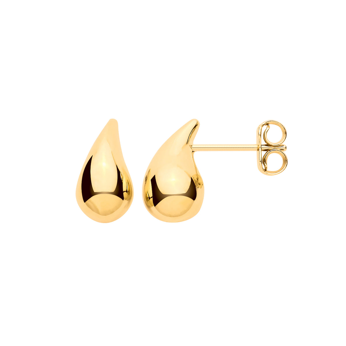 Y/G Teardrop Plain Studs