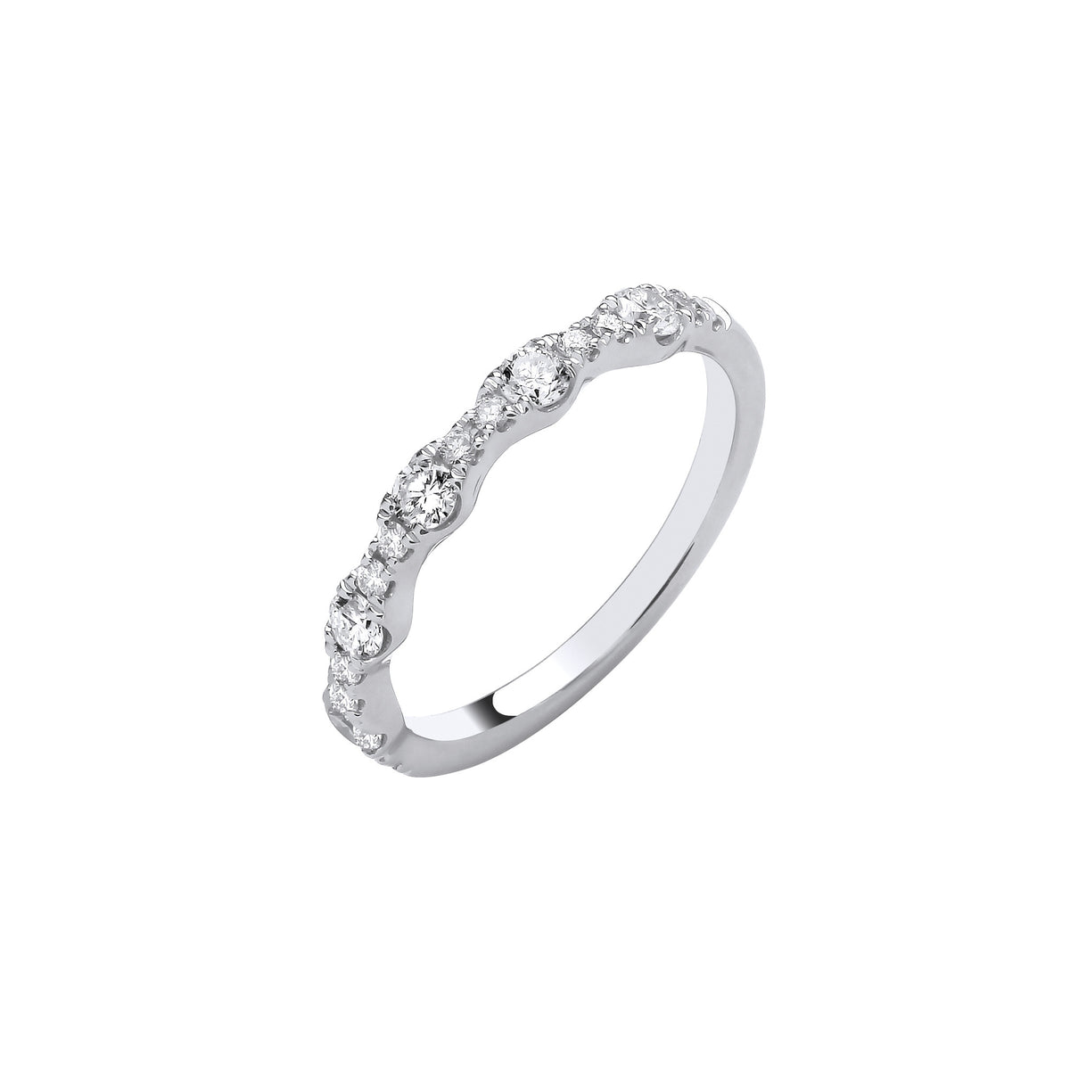 18ct White Gold 0.40ctw Half Eternity Ring