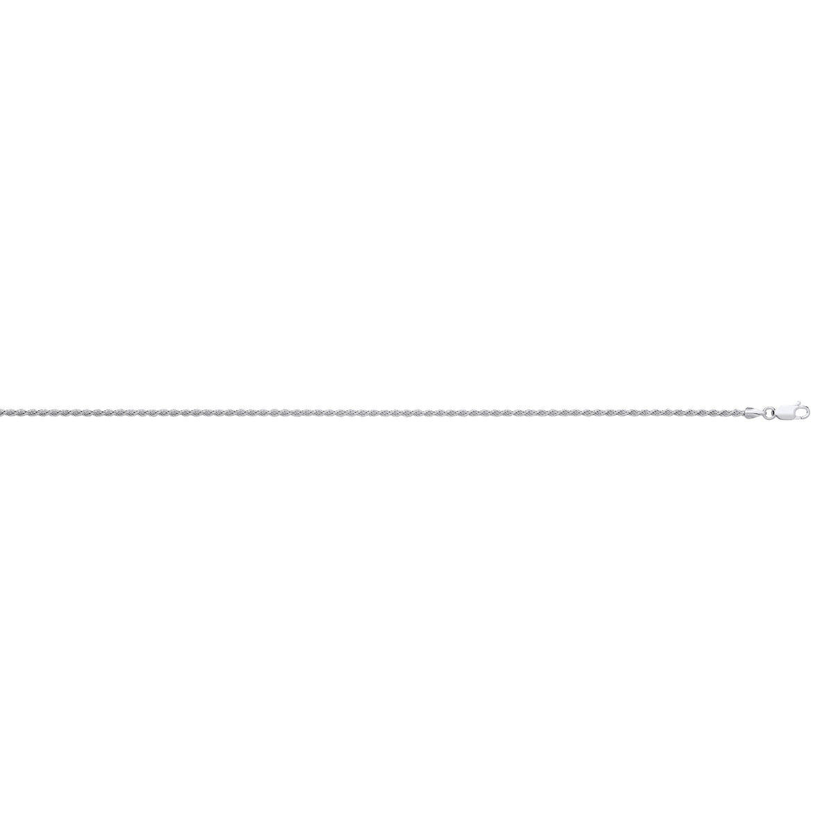 Silver Rope 2.0mm Anklet