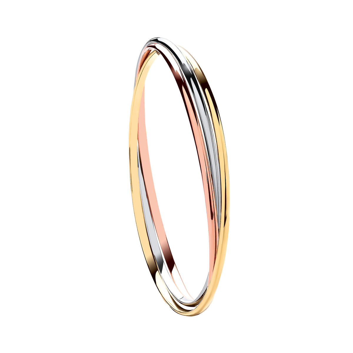 YW & R/G Russian Wedding 2.4mm Bangle