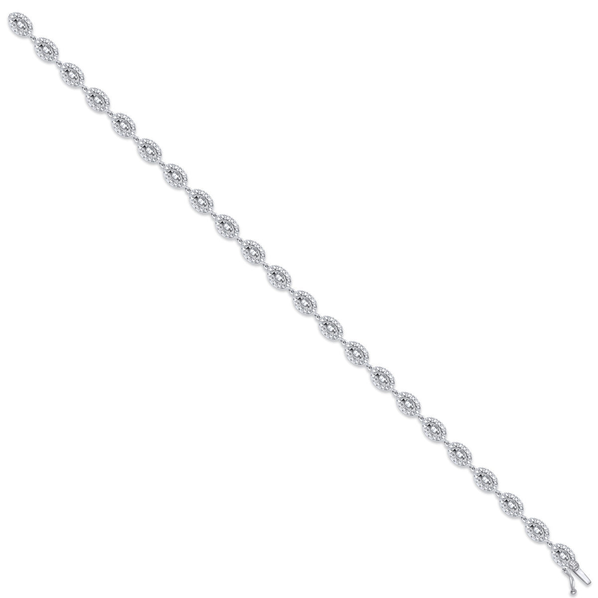 18ct White Gold 2.35ct G-VS Diamond Bracelet
