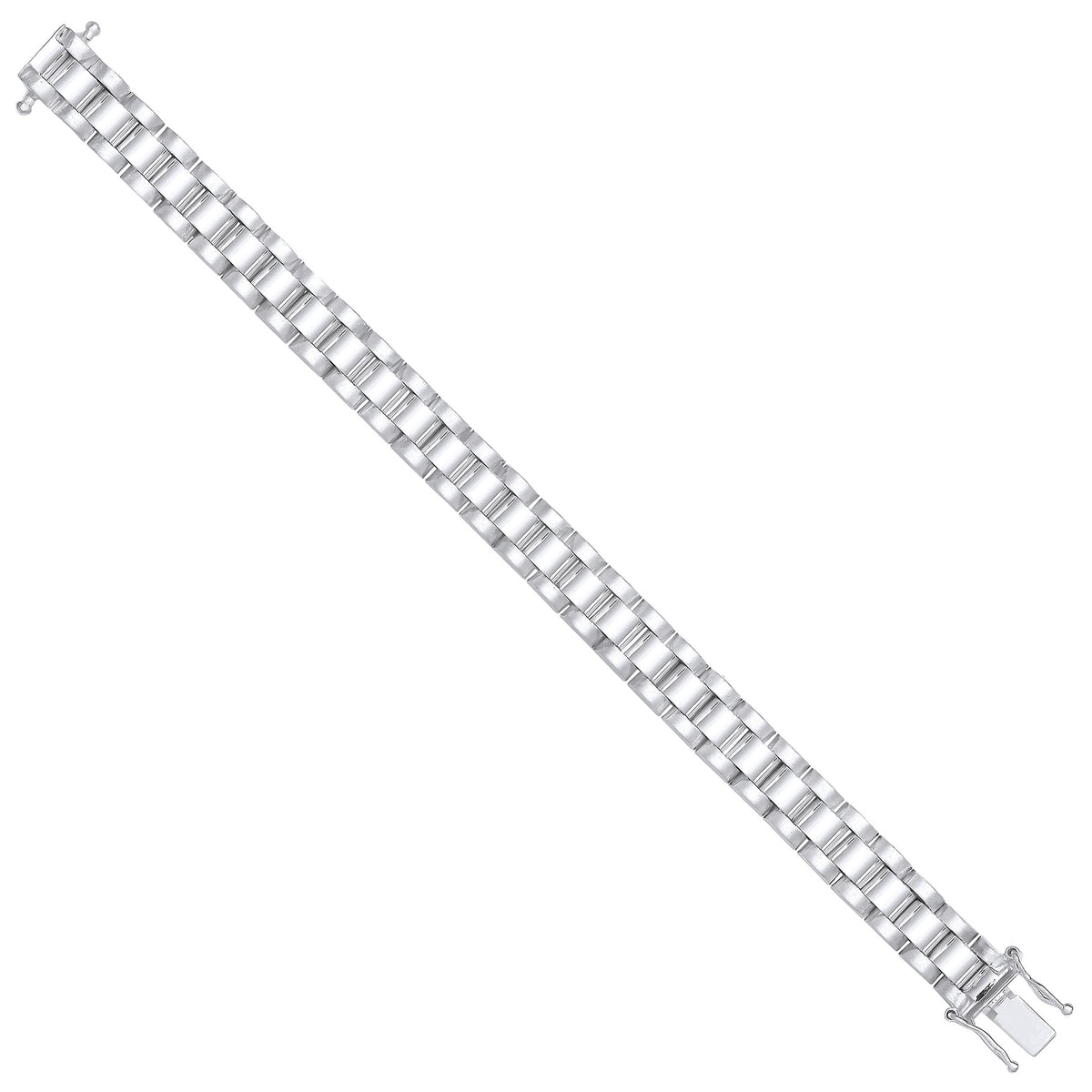 Silver 8mm Fancy Link Kids Bracelet