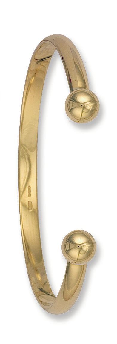 Womens gold deals torque bangle