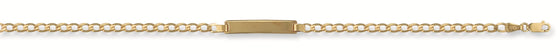 Yellow Gold Baby Curb ID Bracelet TGC-BR0009-BB