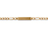 Yellow Gold Ladies Figaro ID Bracelet TGC-BR0397-LB