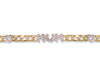 Yellow Gold Cz Mum & Heart Bracelet TGC-BR0482