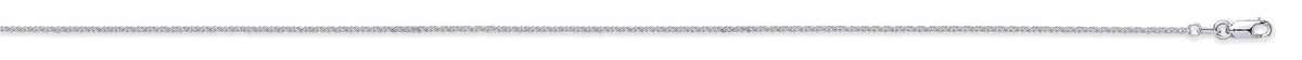White Gold Curved Trace Chain TGC-CN0557