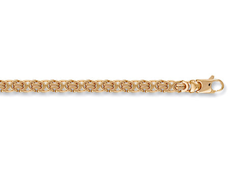 Yellow Gold Flat Byzantine Chain TGC-CN0151