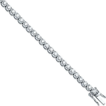 18ct White Gold 5.00ct Diamond Tennis Bracelet TGC-DBR0041