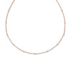 18ct Rose Gold 0.50ct Rubover Diamond Chain (18in/45cm) TGC-DCN0064