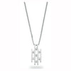 9ct White Gold 0.20ct Diamond Drop Pendant with 18in/45cm Chain TGC-DCN0017