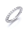 Platinum 1.00ct G/H-Vs Full Diamond Eternity Ring TGC-DR0760