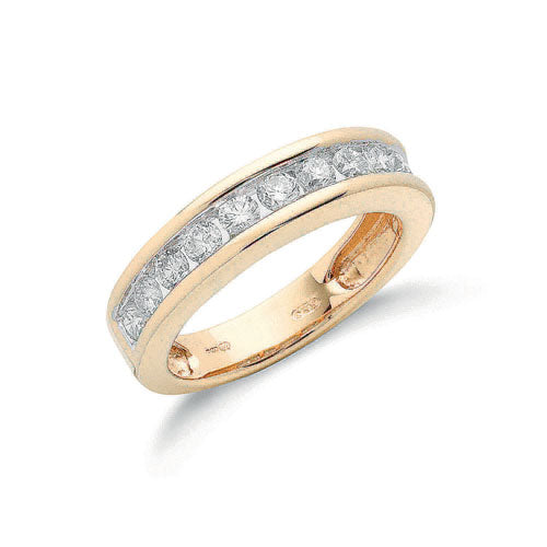 18ct Yellow Gold 1.00ctw Diamond Eternity Ring TGC-DR0002