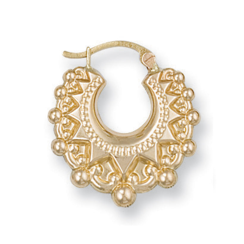 Yellow Gold Fancy Creoles TGC-ER0287