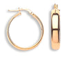 Yellow Gold Tube Hoop Earrings TGC-ER1274