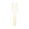 Yellow Gold Chain Drop Threader Earrings TGC-ER1570