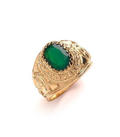 Yellow Gold Green Baby Collage Ring TGC-R0625