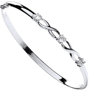 W/G Cz Bangle