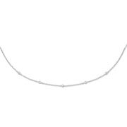 W/G Cz by the Yard Cz Bracelet & Necklace (07", 18" & 36")