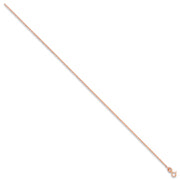 Rose Gold 1.0mm Classic Curb Chain