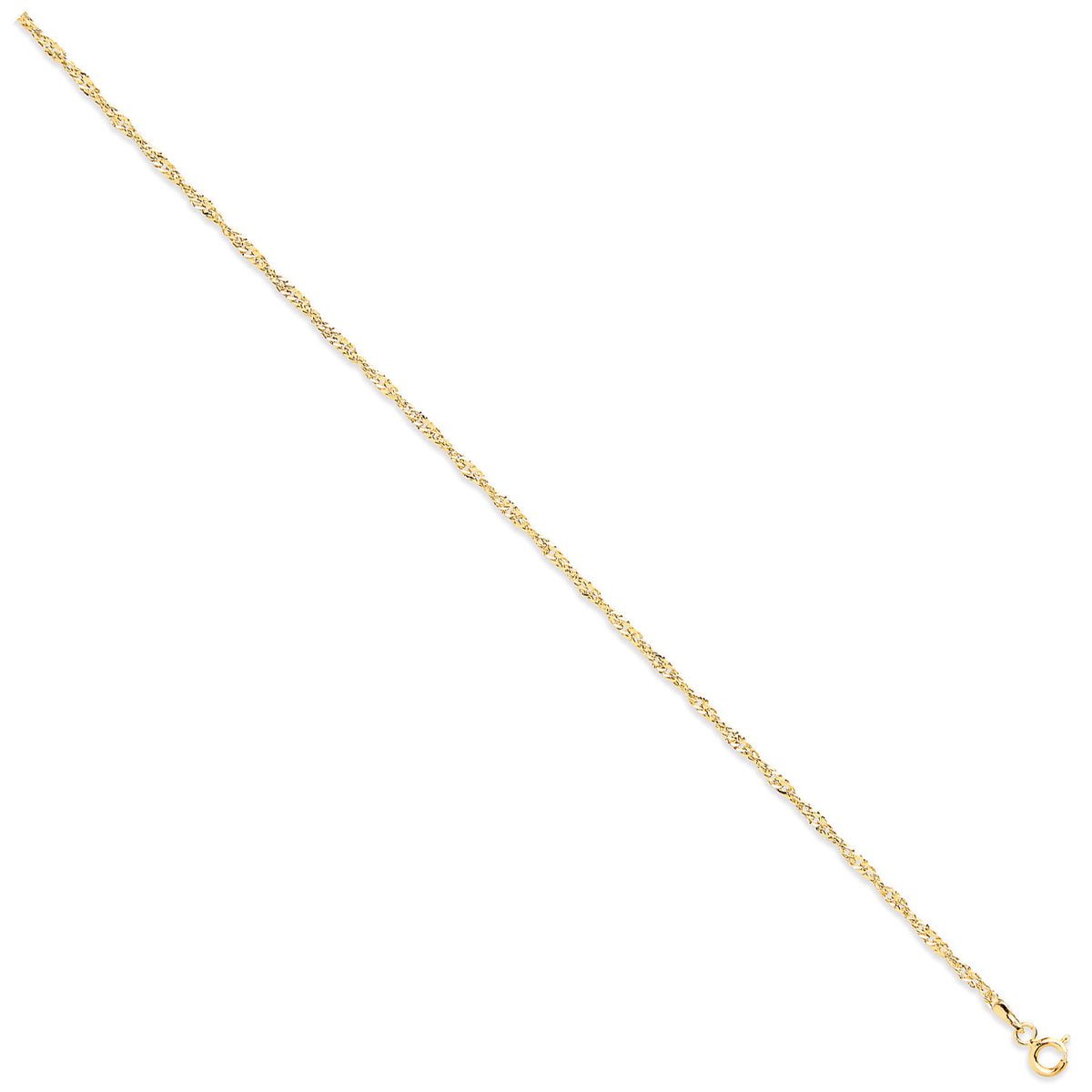 Y/G 1.9mm Hollow Singapore Chain