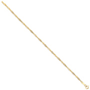 Y/G 2.3mm Hollow Singapore Chain