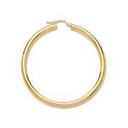 Y/G 46mm Plain Tube Hoop Earrings