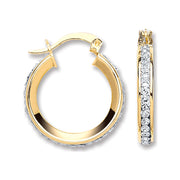 Y/G 18mm Round Crystal Hoop