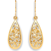 Y/G Hook Oval Drop  Earrings