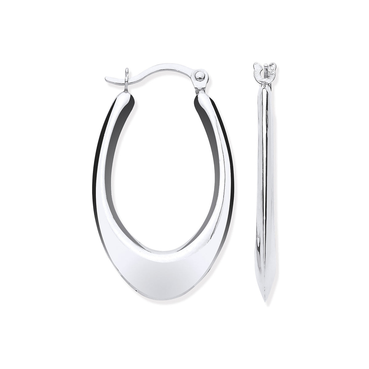 W/G Hollow Plain Tube Earrings