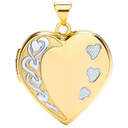 Y/W Heart Shaped Family Locket