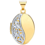 Y/W Oval Shaped Locket