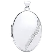 W/G Oval Locket with Diamond