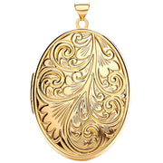 Y/G Oval Locket with design