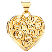 Y/G Heart Shape Locket with design