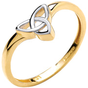 2 Colour Y/W Wishbone Style Celtic Ring
