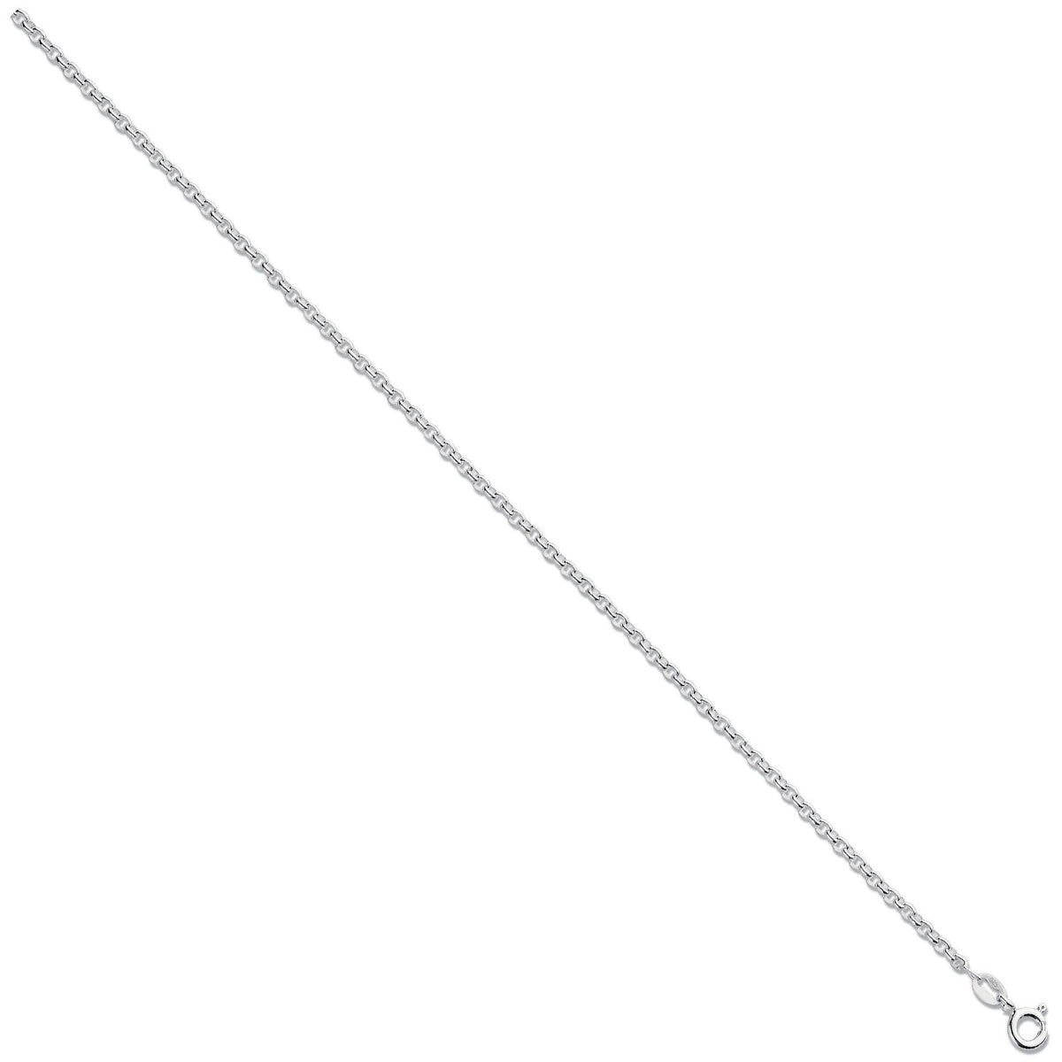 Silver 2.4mm Round Belcher Chain