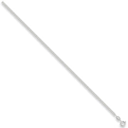 Silver 2.4mm Traditional Classic Curb Chain