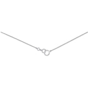 Silver Interlocking Circle Link Chain