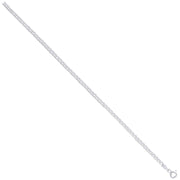 Silver 3mm Double Link Curb