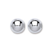 Silver Ball Stud 10mm Earrings