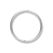 Silver 16mm Plain Hinged Sleepers